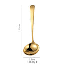 Axyaa Stainless Steel Soup Spoon Kitchen Utensil Set