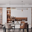 Axyaa Modern Luxury Chandelier: Creative Straight Strip Lights for Bar Table Spotlight