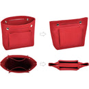 Axyaa Small Felt Organizer: Multi-Functional Cosmetic Bag for Handbag and Travel Essentials