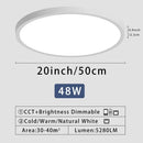 Axyaa 20" LED Ceiling Light App Remote Control Dimmable Home Light
