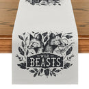 Axyaa Leaf Pattern Table Runner: Farmhouse Dining Decor for Party or Daily Use