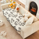 Axya Cotton Sofa Cover for Irregular Shaped Sofa - Four Seasons Universal Couch Protector