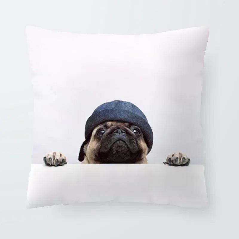 Axyaa Sanddog Shar Pei Polyester Pillow Case Cover 45*45cm