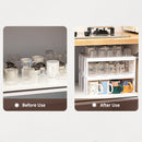 Axyaa Stackable Cup Storage Rack for Organized Kitchen Storage