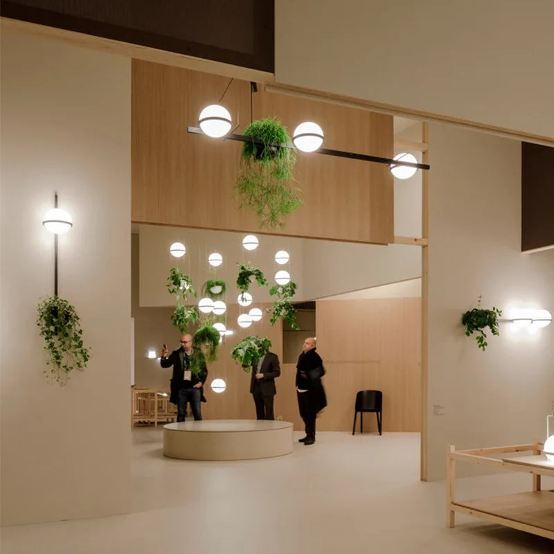 Axyaa Nordic Sky Garden Led Pendant Chandelier, DIY Flower Pot Hanging Light for Home Decor