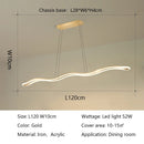 Axyaa LED Wave Pendant Lights: Modern, Creative Dining Room Chandeliers for Bar & Restaurant