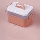 Axyaa Nail Art Storage Box: Plastic Organizer for Manicure Accessories & Gel Polish