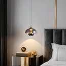 Axyaa Nordic Glass Pendant Light for Bedroom Suspension Living Room LED Chandelier