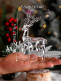 Axyaa Crystal Deer Figurines | Cute Desktop Ornament for Room Decoration