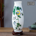 Axyaa Ceramic Vase for Home Decor & Office Desk, Jingdezhen Flower Arrangement Ornament