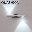 Axyaa Adjustable Angle LED Wall Lamp for Bedroom, Aluminum Nordic Design