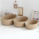 Nordic Cotton Rope Woven Organizer Box Set by Axyaa - Desktop Storage for Snacks, Keys & Cosmetics