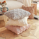 Axyaa Plush Wool Pillow Covers - Luxury European Cushion Shell for Sofa, Bedroom