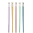 Colorful Axyaa Chopsticks Set, Non-Slip and Reusable Alloy Tableware for Asian Cuisine