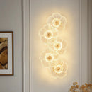Axyaa Modern Flower Glass Wall Lamp for Luxury Living Room and Bedroom Decor