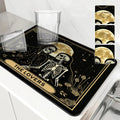 Axyaa Halloween Flower Diatoms Coffee Cup Drying Mat