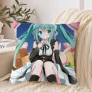 Axyaa Hatsune Miku Cushion Cover Set - Anime Fall Decor 45x45cm