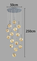 Axyaa Modern Living Room Chandeliers LED Ceiling Hanging Lights Indoor Lighting