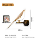 Axyaa Golden Bird LED Wall Lamp - Rotatable Indoor Sconce