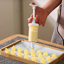 Axyaa Cake Cream Decorating Gun Set with Plastic Nozzles - Baking Pastry Tool