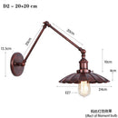 Axyaa Industrial Iron Long Arm LED Wall Sconce - E27 Socket