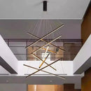 Axyaa Modern Ceiling Chandelier for Dining Room - Elegant Hanging Pendant Light Fixture
