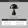 Axyaa Modern Black Iron Floor Lamp with LED Light for Bedroom & Living Room
