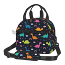 Dino Lunch Bag by Axyaa: Jurassic Thermal Tote for Kids School Travel Picnic