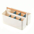 Axyaa Desktop Pen Holder Organizer for Office with Large Capacity Storage Basket