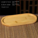 Axyaa Bamboo Coaster Set for Home Decor and Kitchen, Multi-use Wood Tray Plate