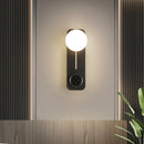 Axyaa Moon LED Wall Lamp: Touch Dimming, 3-color Variable Lighting