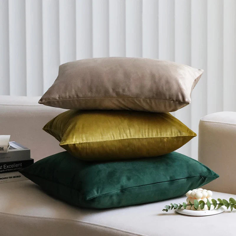 Axyaa Velvet Pillow Cover Modern Home Decor 30x50 45x45 50x50