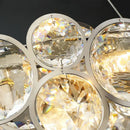 Axyaa Crystal Chandelier: High-end Modern Luxury Lighting for Living Room & Bedroom