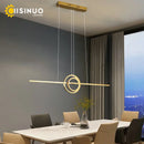 Axyaa Adjustable LED Pendant Lights in Gold/Black for Home and Kitchen Lighting