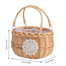 Axyaa Willow Rattan Storage Basket: Sturdy Woven Flower Arrangement Durable Wicker Basket