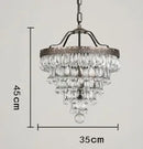 Axyaa Water Droplet Crystal Chandelier for Various Indoor Spaces