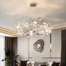 Axyaa Luxury Crystal Chandelier LED Pendant Lamp Home Decor Lighting