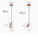 Axyaa Marble LED Bedside Chandelier: Elegant Home Lighting Suspension Lamp