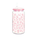 Axyaa Butterfly Lemon Print Double Wall Mason Jar Cup