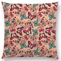 Axyaa Botanical Floral & Butterfly Cushion Cover - Home Decor Sofa Pillow Case