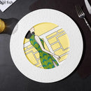Axya Ceramic Dinner Plate Set | Restaurant Quality Steak, Pasta, Dessert Plates