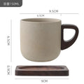 Axyaa Camellia Flower Coffee Cup and Saucers: Delicate Stoneware Latte Mug for Afternoon Tea