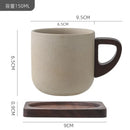 Axyaa Camellia Flower Coffee Cup and Saucers: Delicate Stoneware Latte Mug for Afternoon Tea
