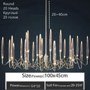 Axyaa Crystal Pendant Lamp: Elegant Bubble LED Chandelier for Home, Restaurant, Living Room, Bedroom