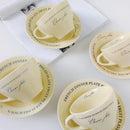 Axyaa Ceramic Breakfast Tea Cup Set - Korean Style Cute Milk Tableware