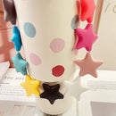 Axyaa Silicone Handle Strap for Stanley Straw Cup - Cute & Colorful Star Design