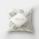 Axyaa Geometric Leaves Pillowcase 45x45cm Home Sofa Decoration