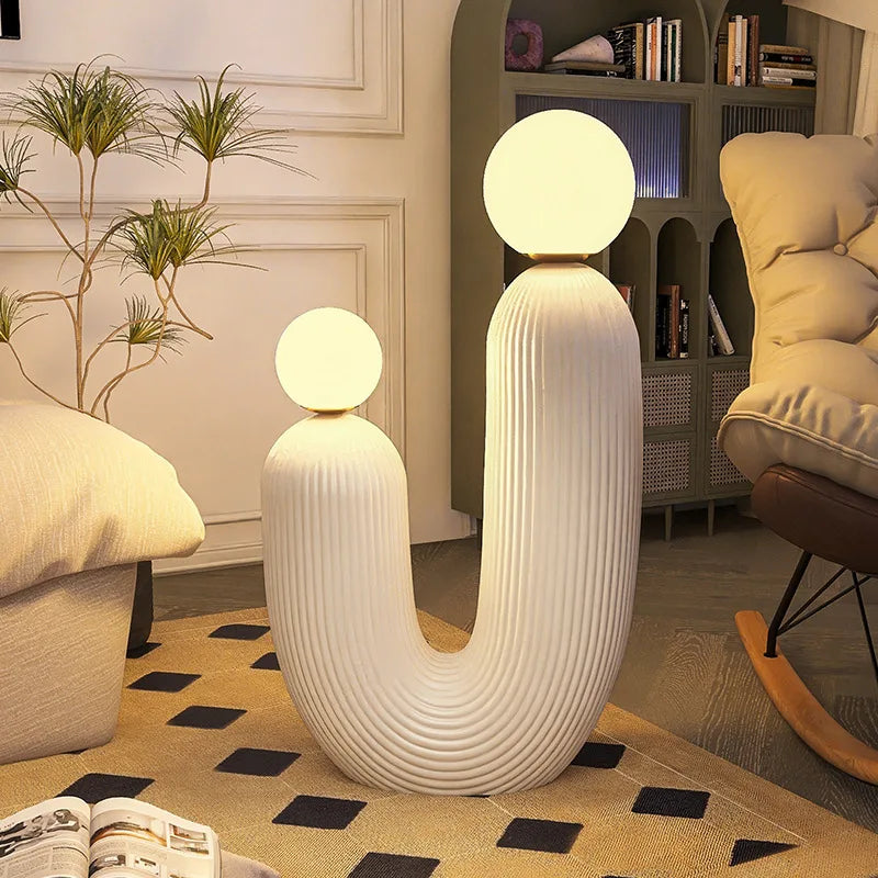 Axya Cactus Floor Lamp: Modern Italian Design, Luxury LED Light for Home Decor