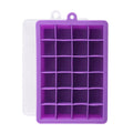 Axyaa Silicone Ice Cube Tray - 24 Grid Small Square Mold for Ice Maker