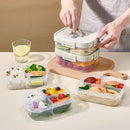 Axyaa Clear Compartment Lunch Box for Kids - Microwave Safe & Portable
